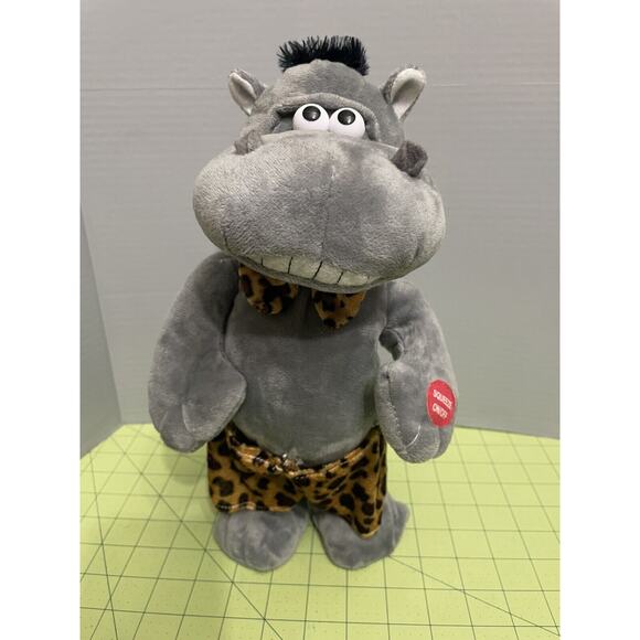 PBC International Hippo Singing Dancing Valentine Plush Stuffed Animal ~Works~ - Picture 1 of 6